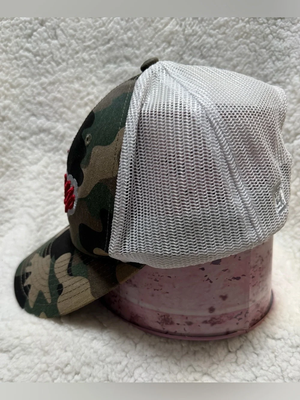 Troy University The Game Men's Camouflage Trucker Mesh Snap Back Cap Hat